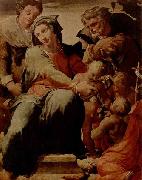 TIBALDI, Pellegrino La Sacra Famiglia con Santa Caterina d'Alessandria di Pellegrino Tibaldi e un quadro oil painting artist